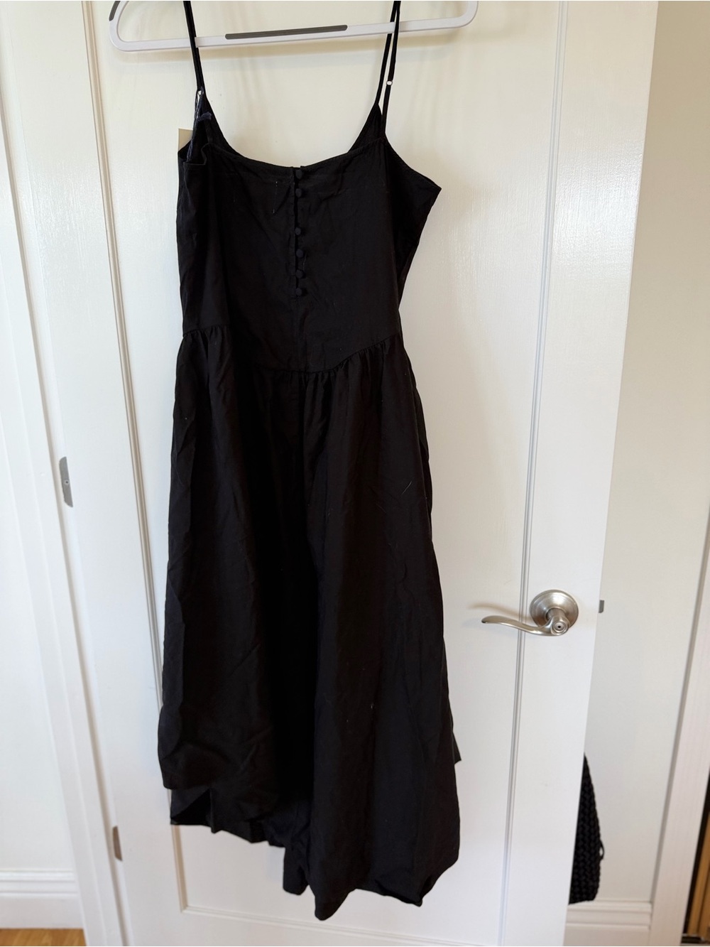 Citizens Of Humanity Black Midi Sundress with Buttons